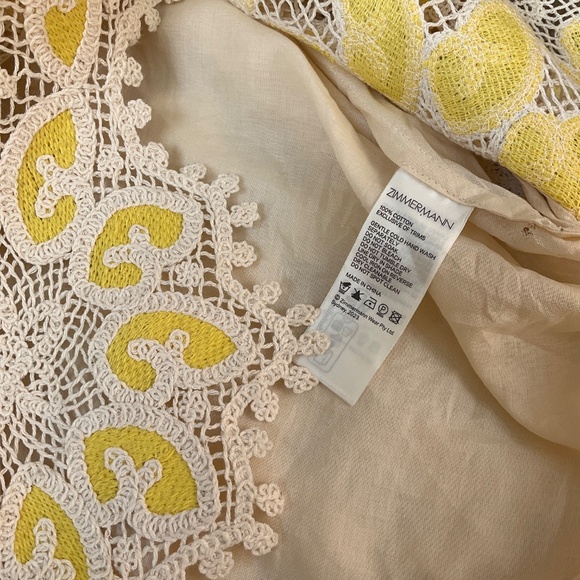 Zimmermann Golden Lace Mini Dress  Golden Lace Mini Dress - Picture 11 of 11